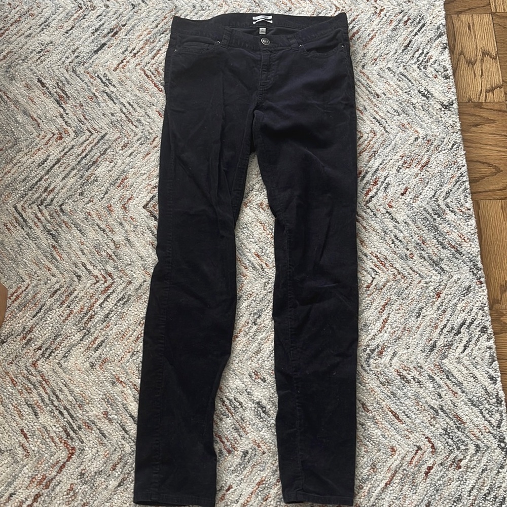 Black corduroy pants